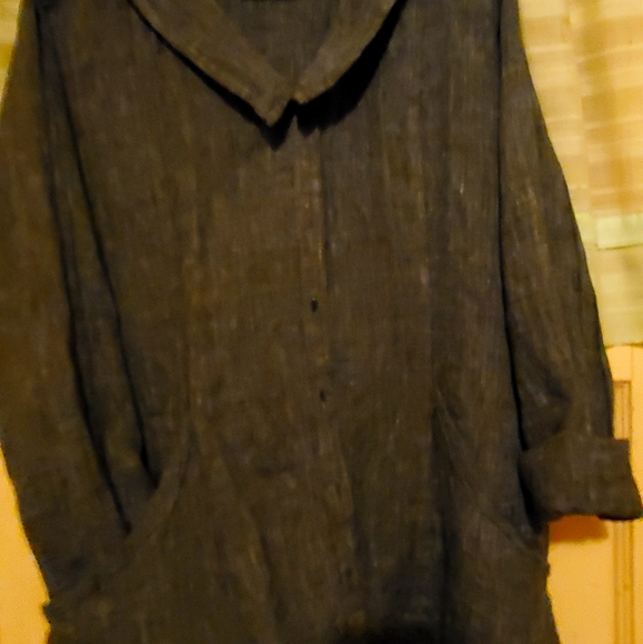 Flax Jackets & Blazers - FLAX Linen Blue Moon Middy Minded S